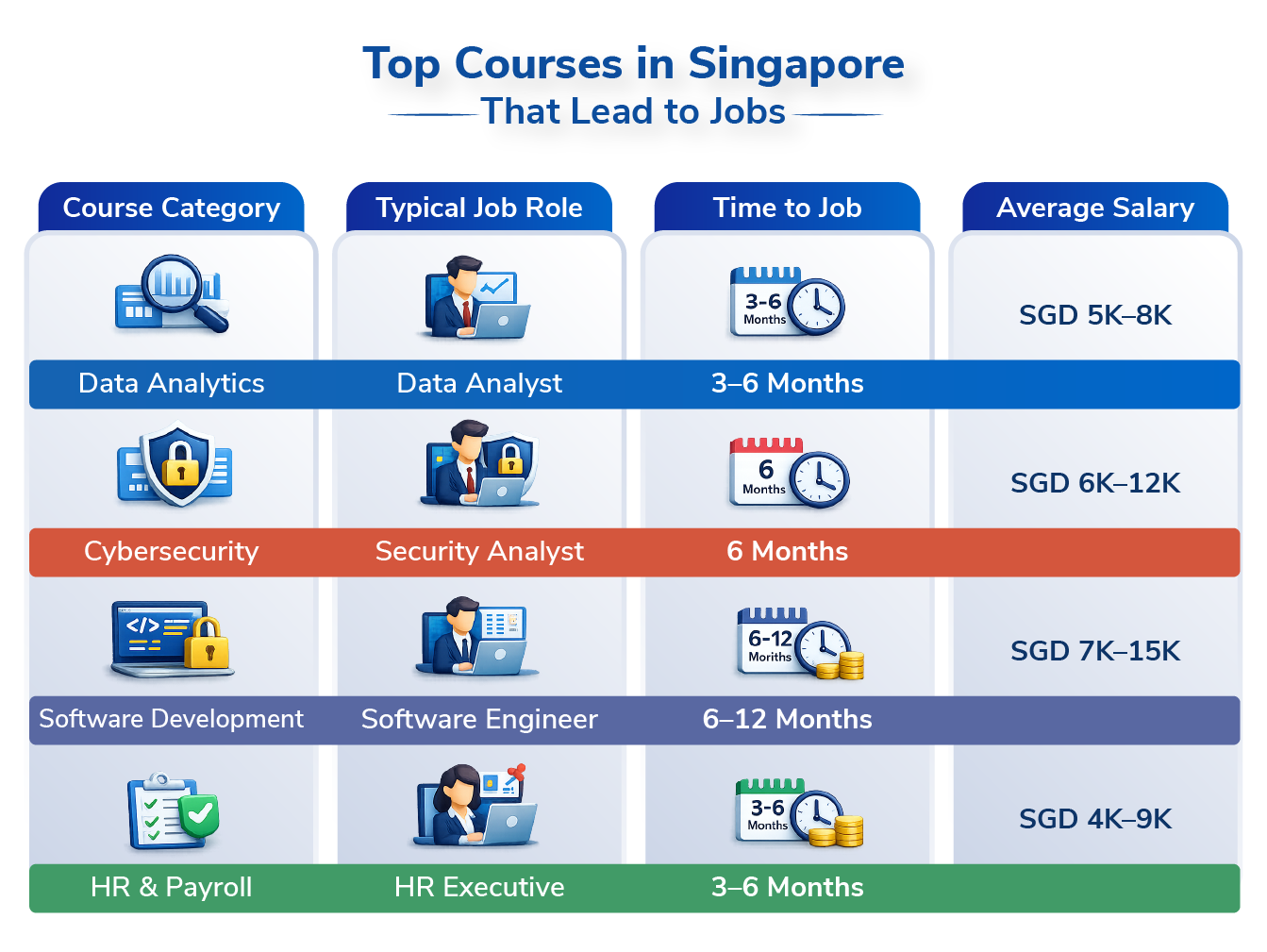 Top Courses in Singapore That Actually Lead to Jobs | Infotech Academy Blog